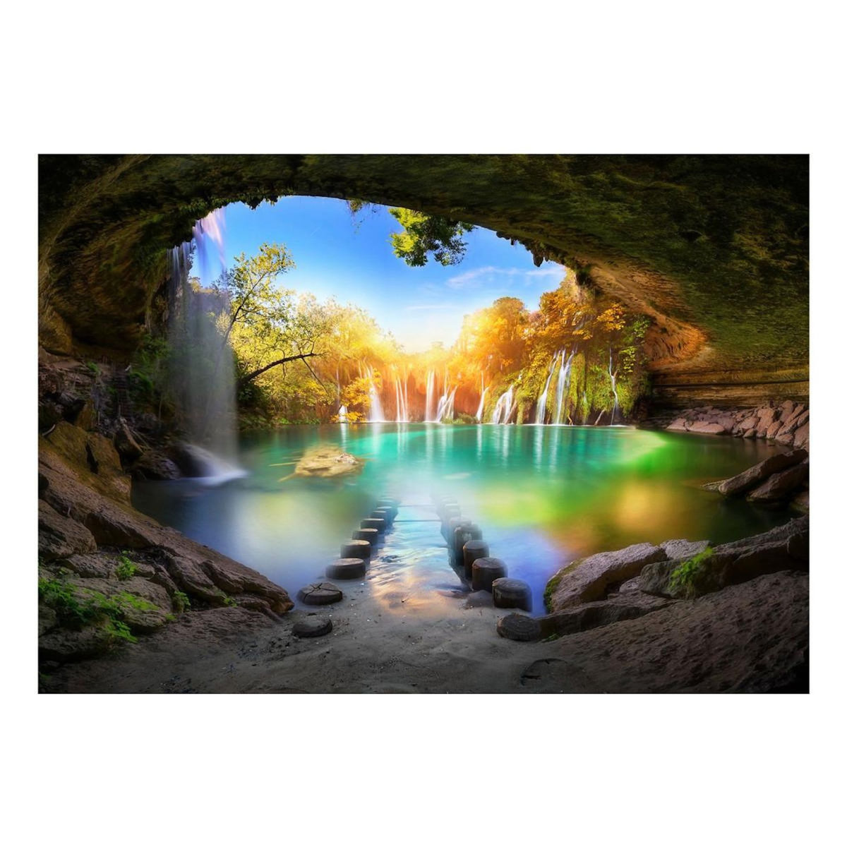 Paris Prix Papier Peint  Turquoise Lake