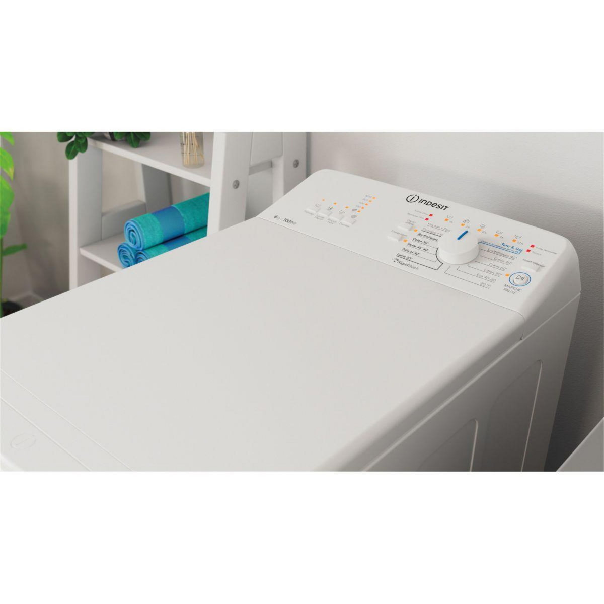Indesit Lave linge top BTWNL60400FR/N