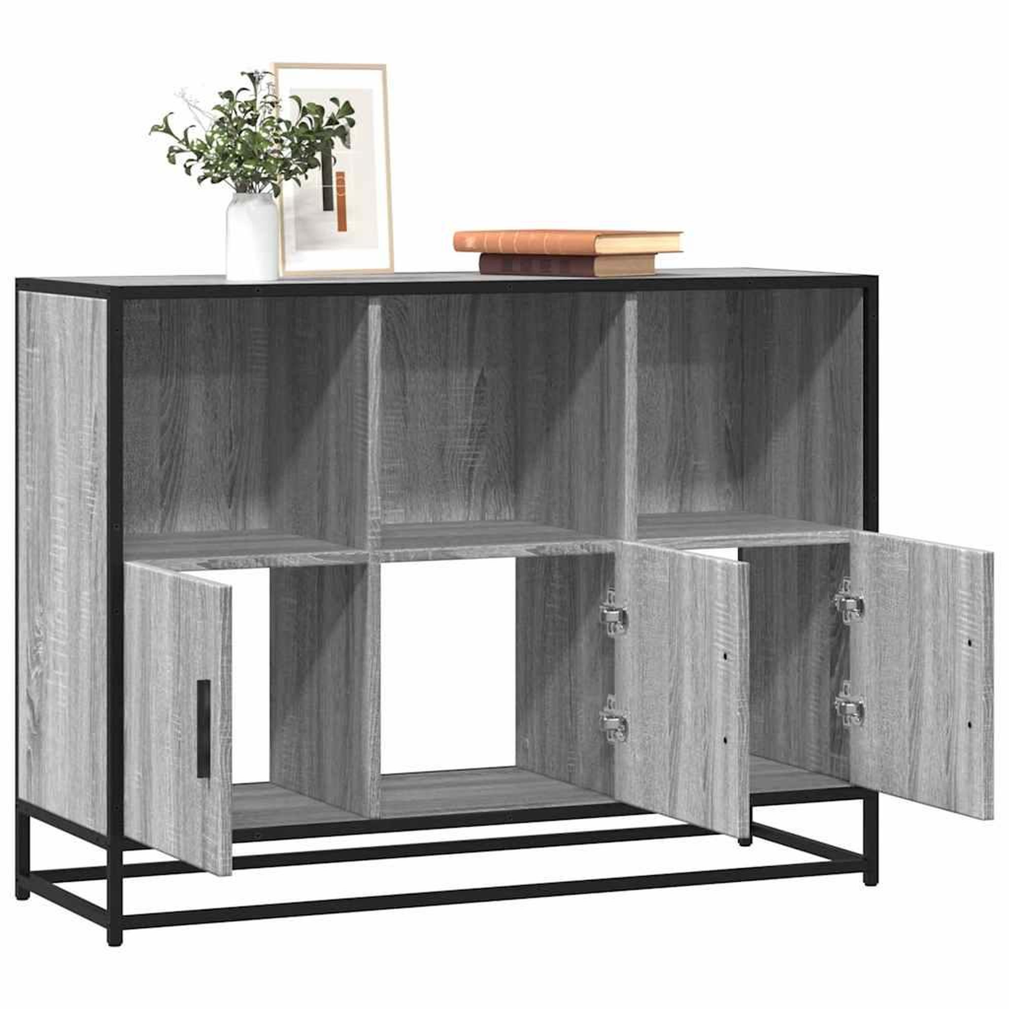 VIDAXL Buffet sonoma gris 100x35x76 cm bois d'ingenierie