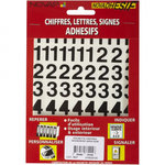CENTRALE BRICO Chiffre autocollant sur planche en plastique