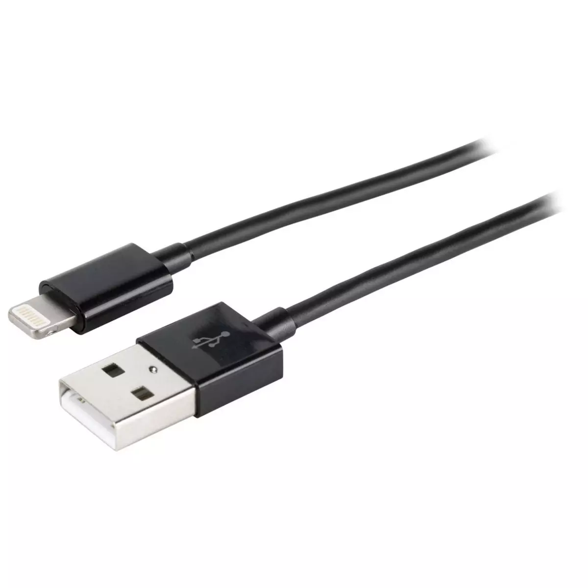 ValueLine Câble Lightning mâle/USB A mâle - Noir