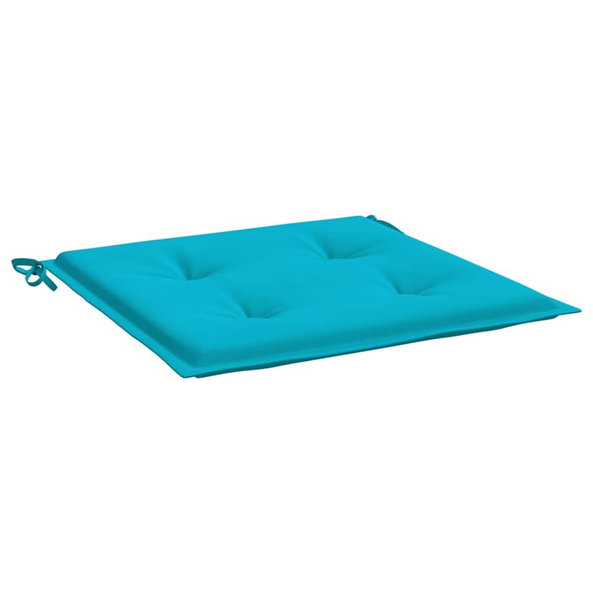 Voir la diapositive 5 : VIDAXL Coussins de chaise de jardin lot de 4 turquoise 40x40x3cm tissu