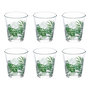 Voir la diapositive 1 : SECRET DE GOURMET Lot de 6 Gobelets en Verre  Palme  33cl Vert
