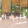 VIDAXL Salon de jardin palette avec coussins 6 pcs Bois de pin
