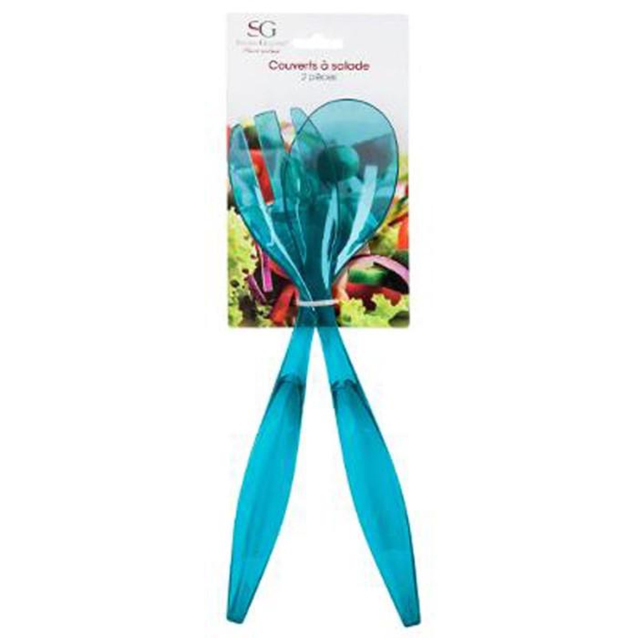 Voir la diapositive 2 : FIVE Couverts à Salade  Wave  29cm Lagon