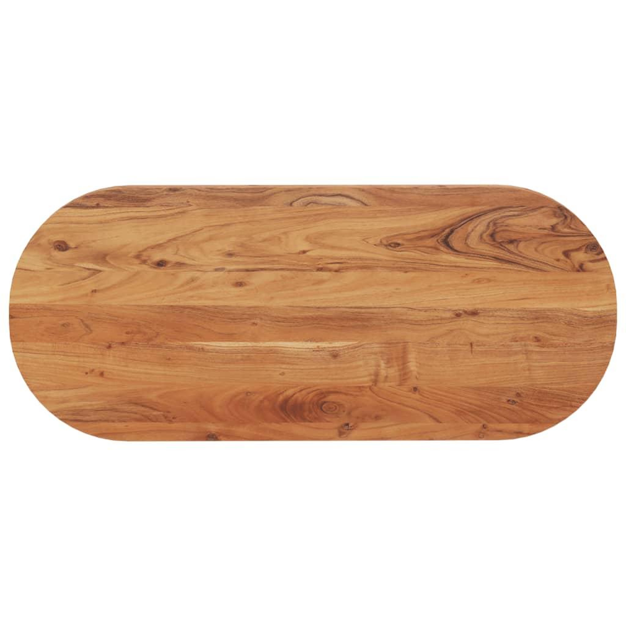 VIDAXL Dessus de table 140x60x2,5 cm ovale bois massif d'acacia