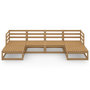 Voir la diapositive 3 : VIDAXL Salon de jardin 6 pcs bois de pin massif