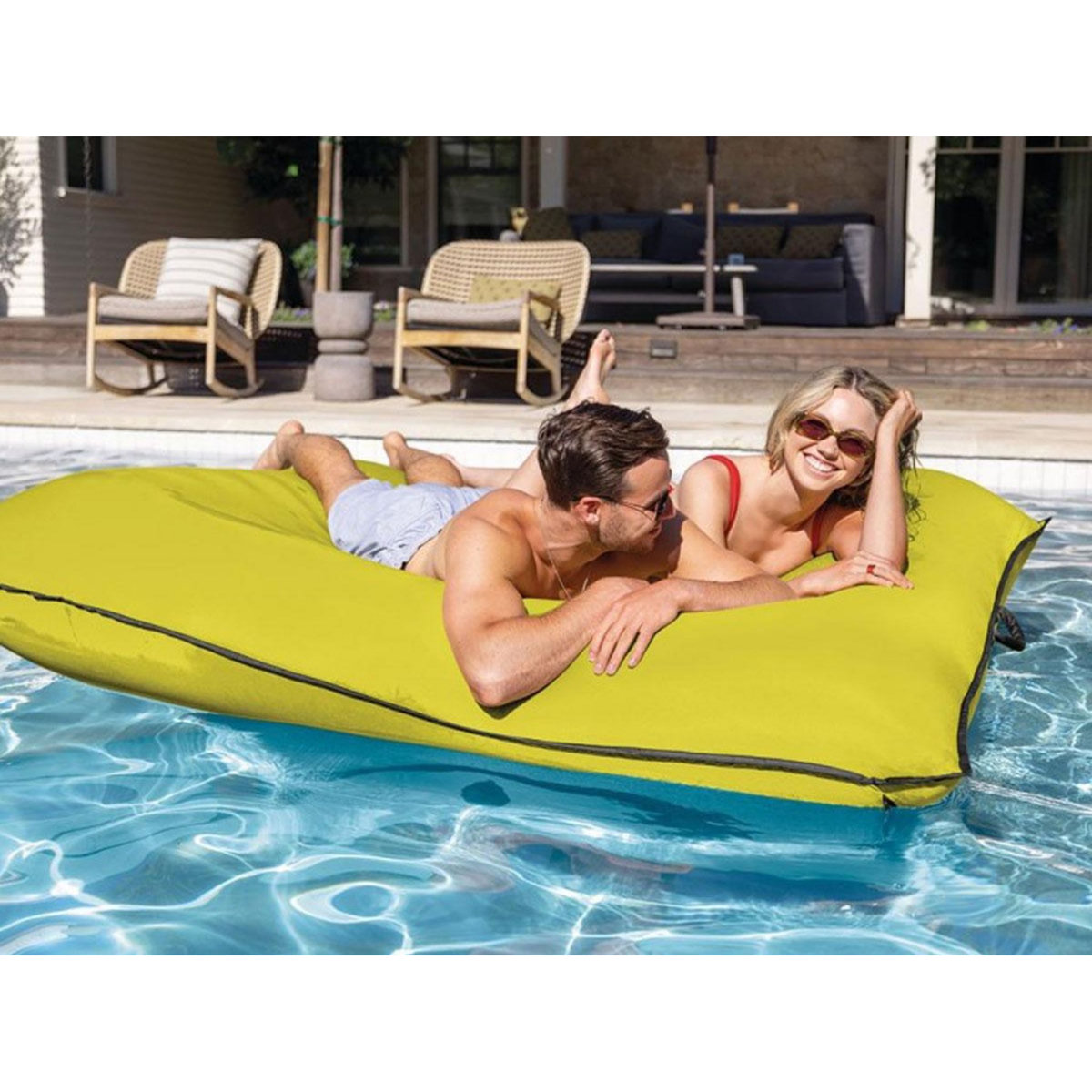INTEX Matelas pouf géant Vert - Intex