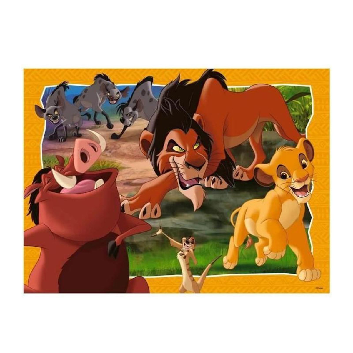 RAVENSBURGER Puzzle 200 pièces XXL - Hakuna Matata, Disney Le Roi Lion - Ravensburger - Dès 8 ans