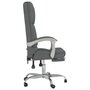 Voir la diapositive 4 : VIDAXL Fauteuil de massage inclinable de bureau Gris fonce Tissu