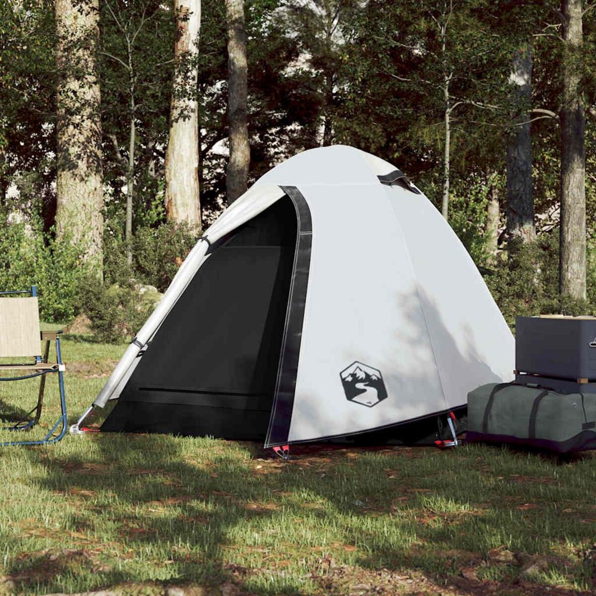 VIDAXL Tente de camping a dome 2 personnes tissu occultant impermeable