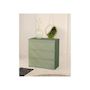 Voir la diapositive 2 : MARKET24 Commode - EDMORE - 3 tiroirs - Sauge - 77,2 x 42 x 79,8 cm