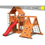 Voir la diapositive 1 : Fungoo Aire de jeux Big Leader Spider + Bac à sable + Corde + Toboggan Jaune - Fungoo