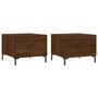 Voir la diapositive 2 : VIDAXL Tables basses 2 pcs chene marron 50x50x40 cm bois d'ingenierie