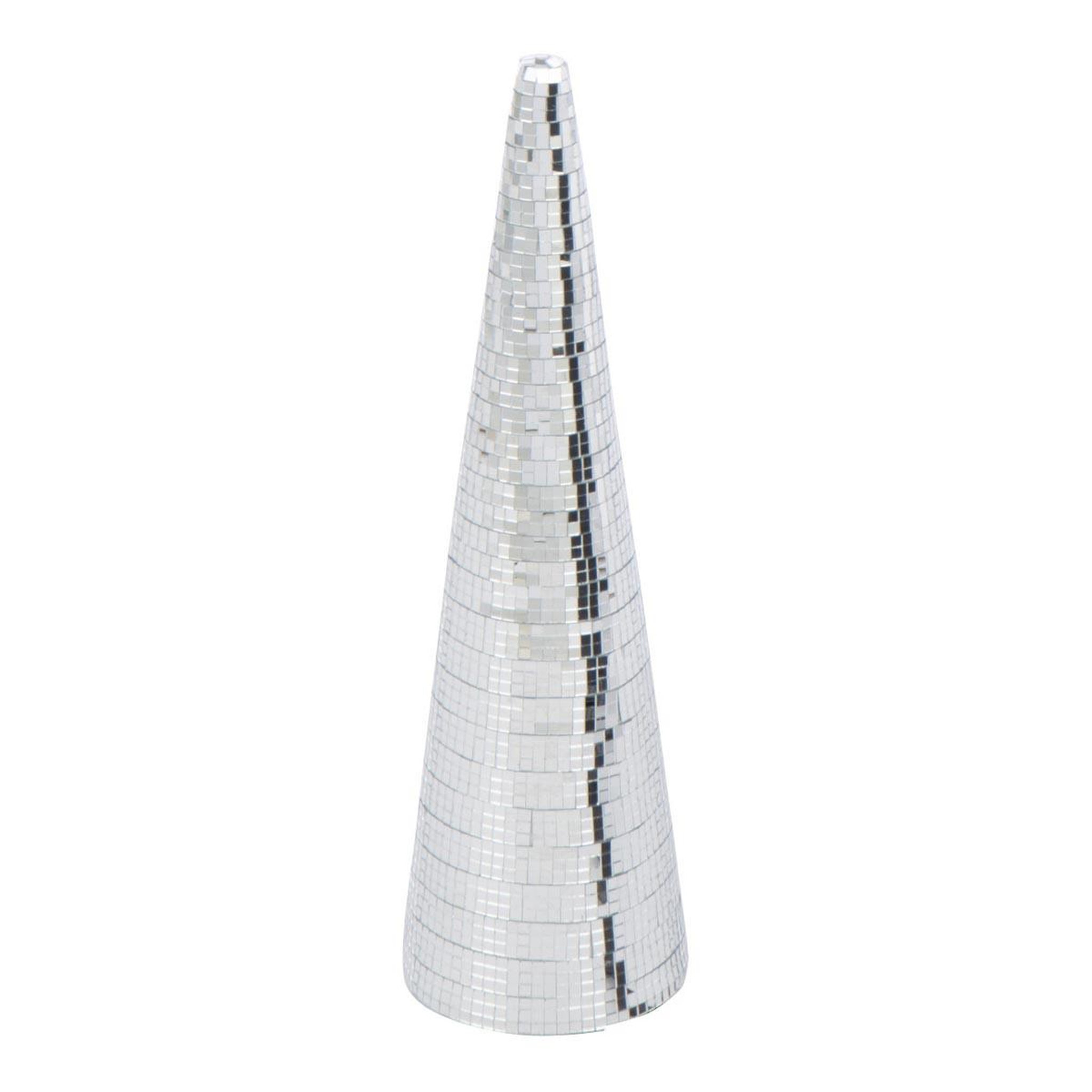 J-LINE Cône miroir déco  lyle  40cm argent