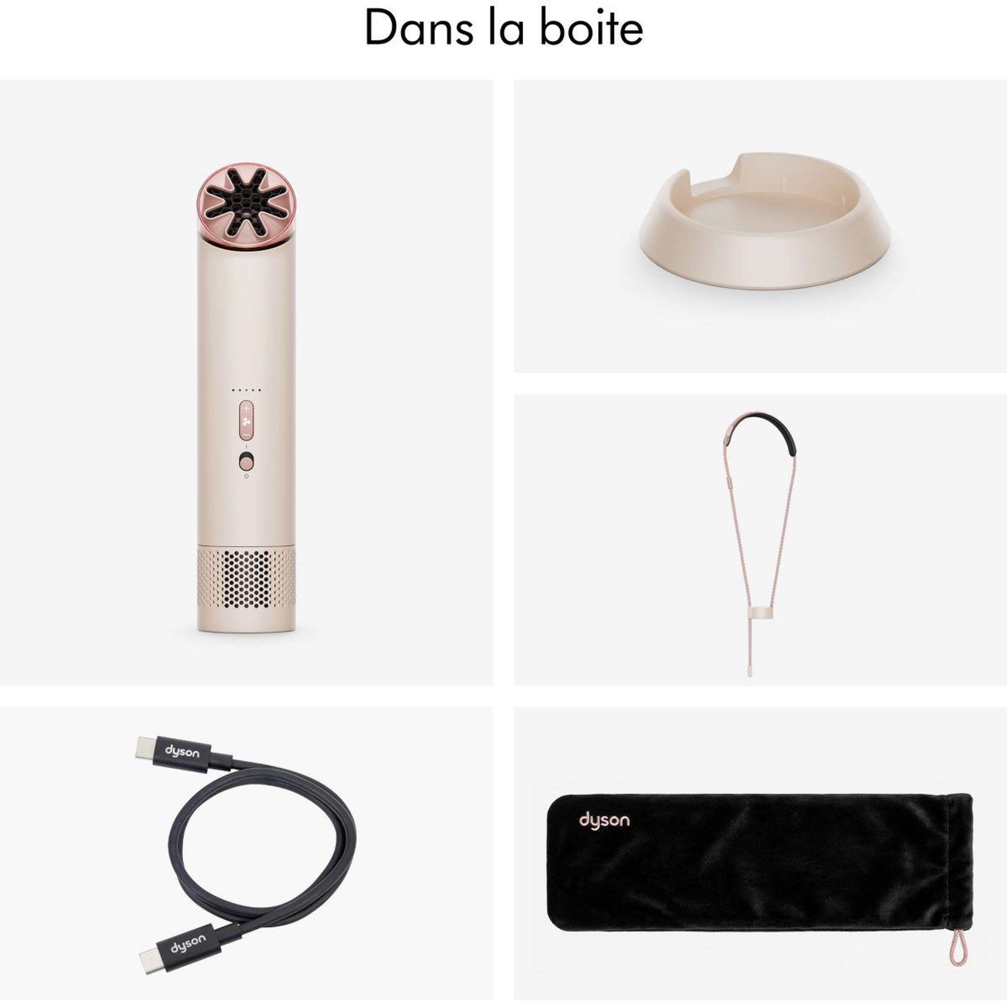 Voir la diapositive 3 : Dyson Ventilateur HushJet Mini Cool Rose Poudré