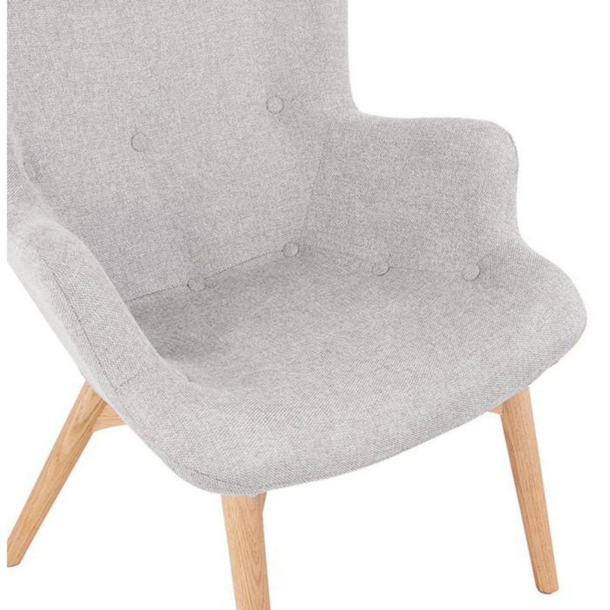Paris Prix Fauteuil Design Scandinave  Ticao  93cm Gris