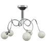 Voir la diapositive 2 : VIDAXL Plafonnier avec abat-jour ronds en verre pour 5 LED G9