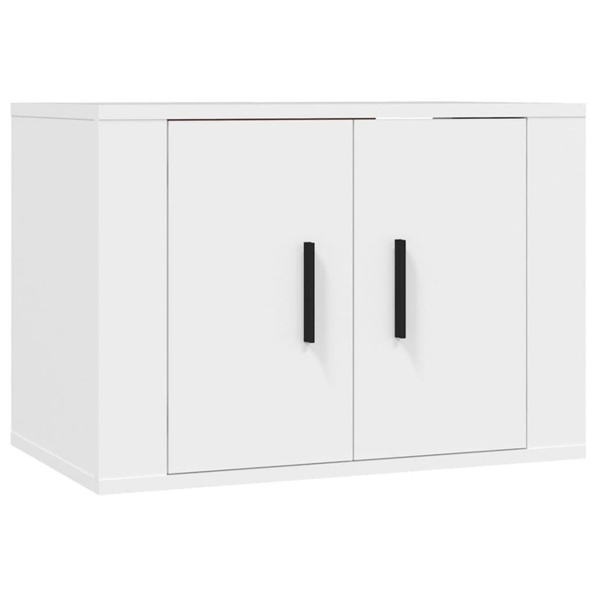 VIDAXL Ensemble de meubles TV 3 pcs Blanc Bois d'ingenierie