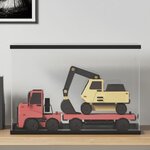 VIDAXL Boîte d affichage transparente 56x36x37 cm acrylique