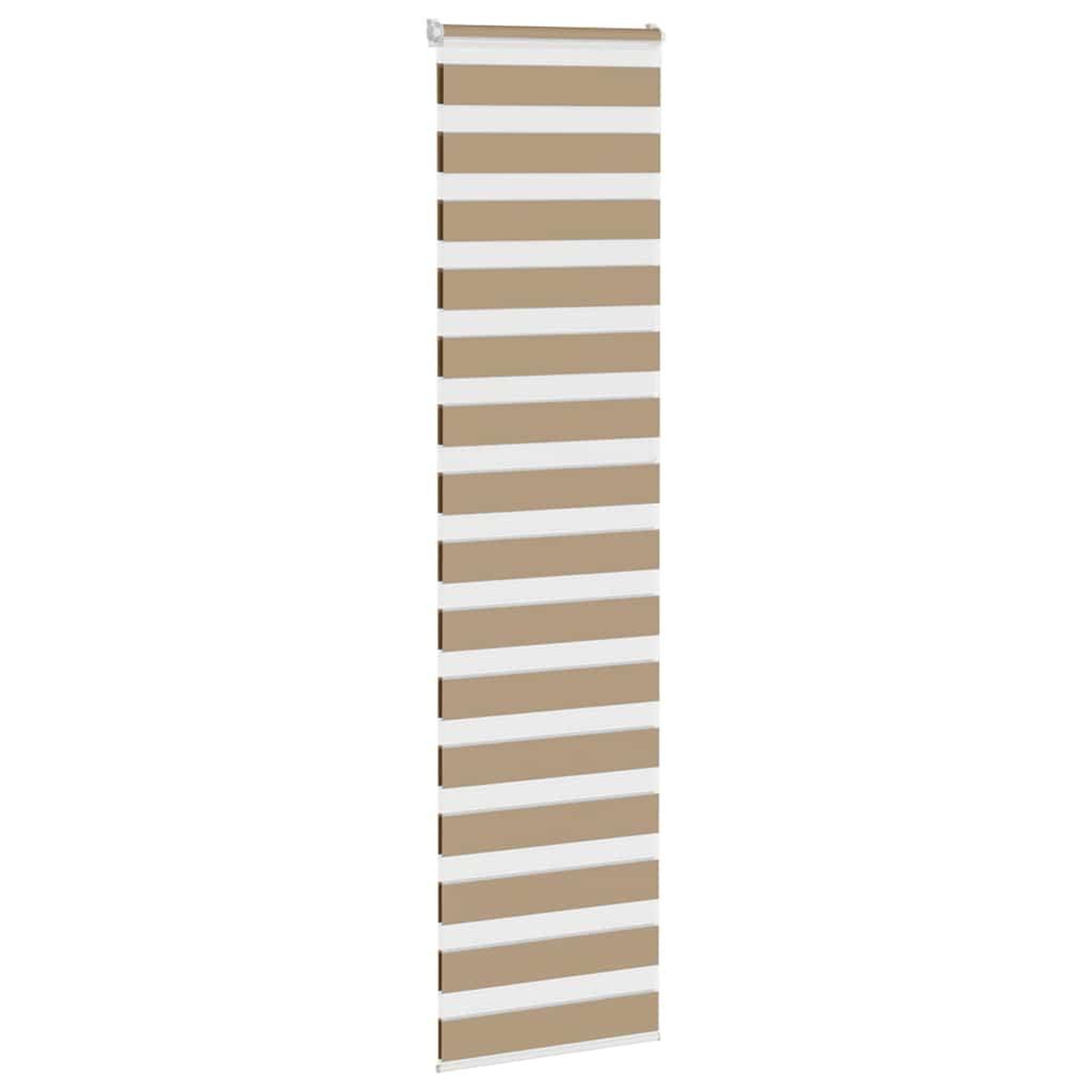 Voir la diapositive 3 : VIDAXL Store zebre marron sable largeur du tissu 60,9 cm polyester