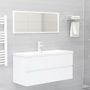 Voir la diapositive 3 : VIDAXL Armoire d'evier Blanc 100x38,5x45 cm Bois d'ingenierie