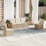 Voir la diapositive 1 : VIDAXL Salon de jardin avec coussins 5 pcs beige resine tressee
