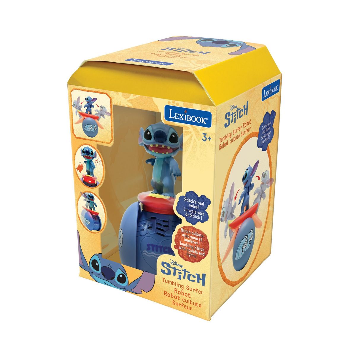 Lexibook POWERMAN® Roller Stitch surfeur- Stitch à une roue parfaitement équilibré avec effets sonores et lumineux