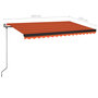 Voir la diapositive 6 : VIDAXL Auvent retractable automatique 450x350 cm Orange et marron