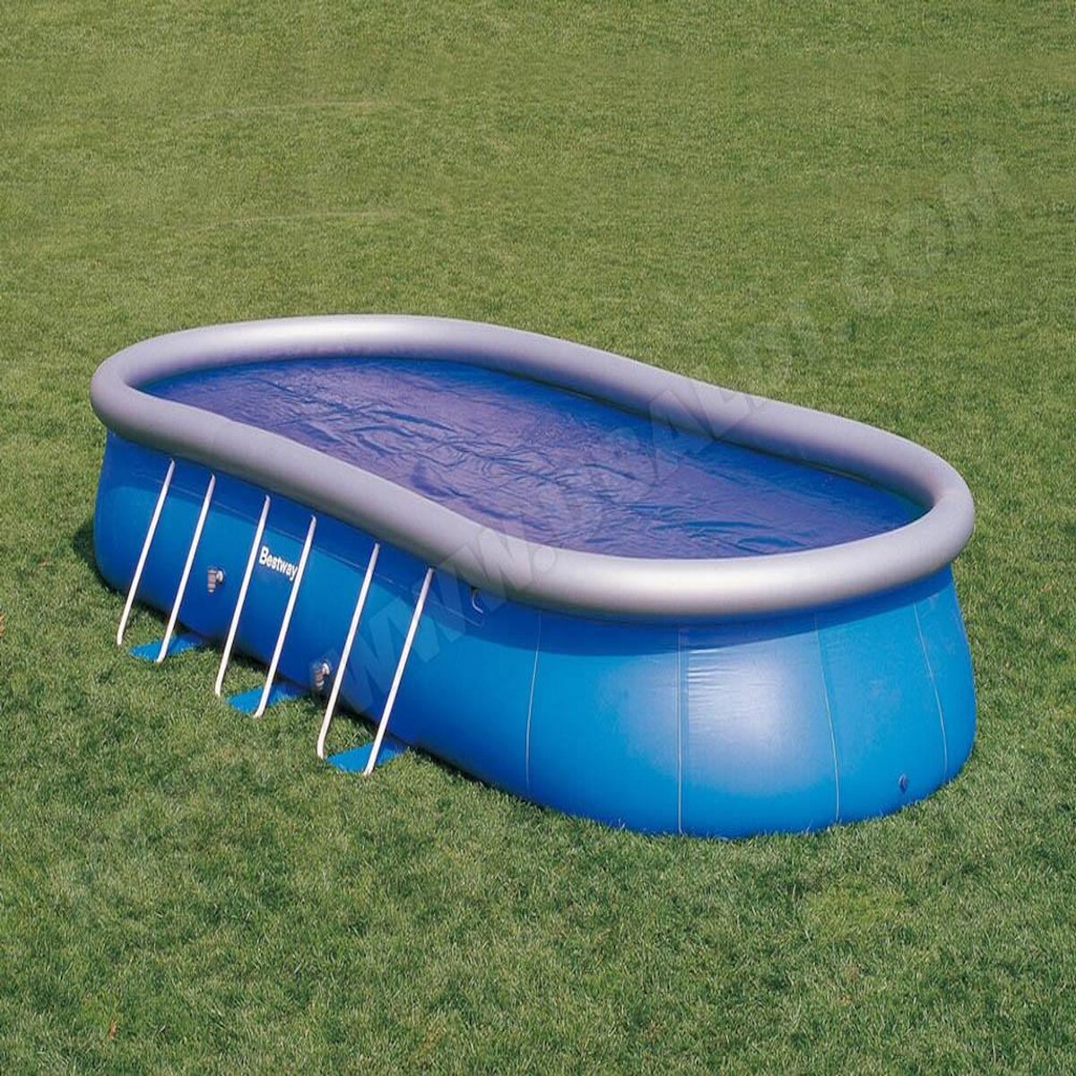 BESTWAY Bâche solaire ovale   Steel Pro   - 6.45 x 3.30 m