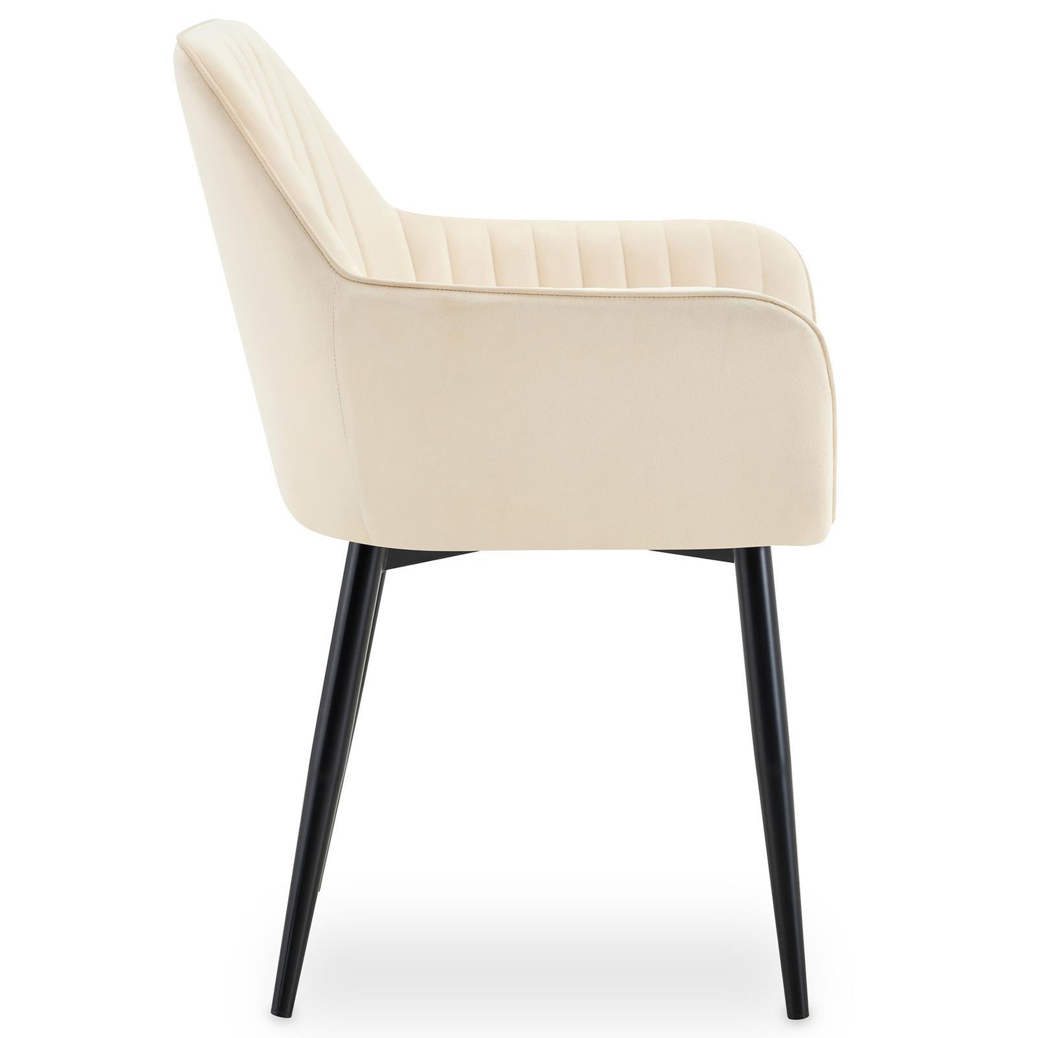 Voir la diapositive 5 : IDIMEX Lot de 2 chaises sienna de salle à manger en velours