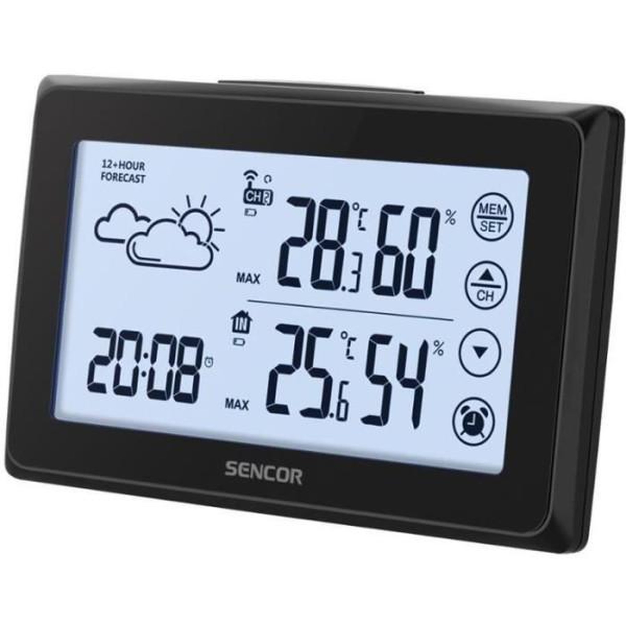 Voir la diapositive 3 : MARKET24 Station météo avec capteur sans fil - sencor - sws 2850