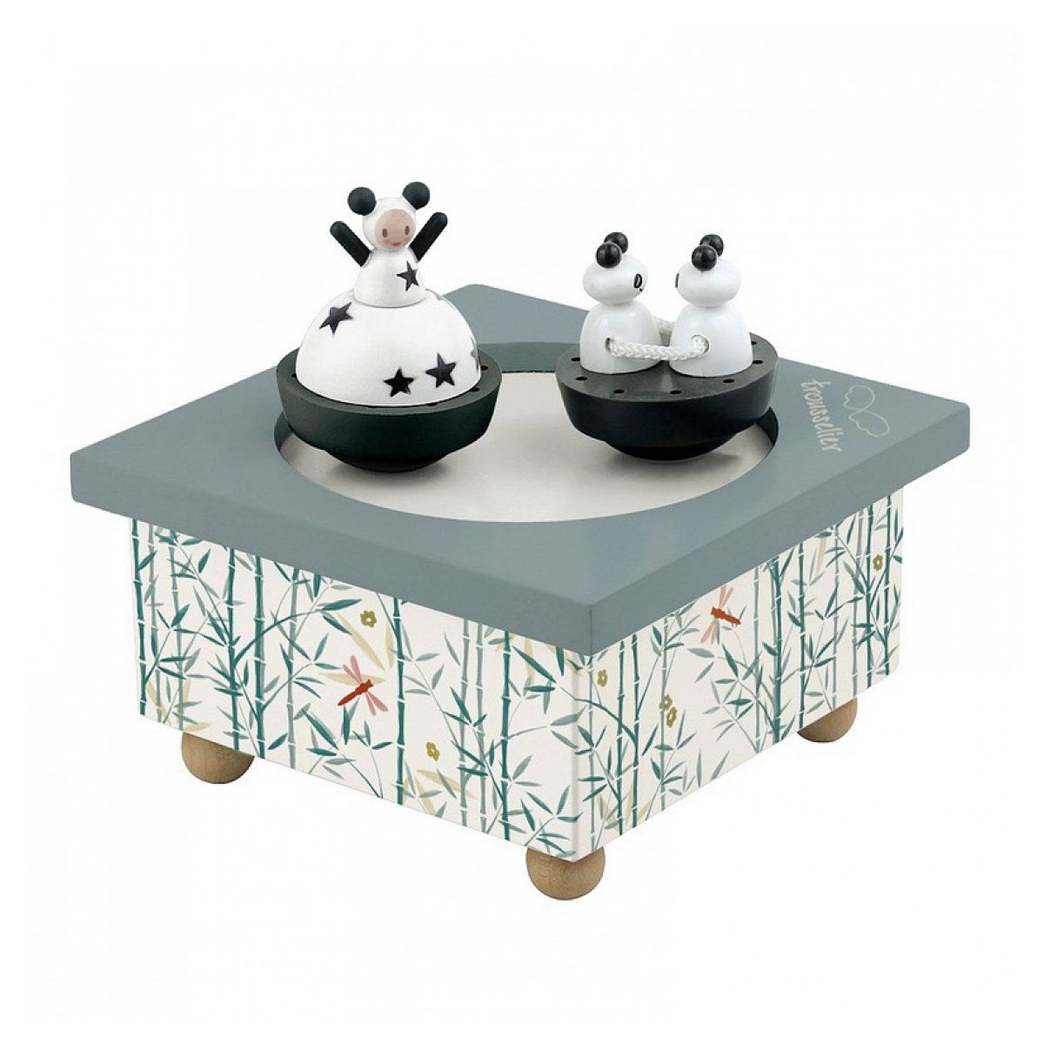 Trousselier Boite a musique dancing fille et panda