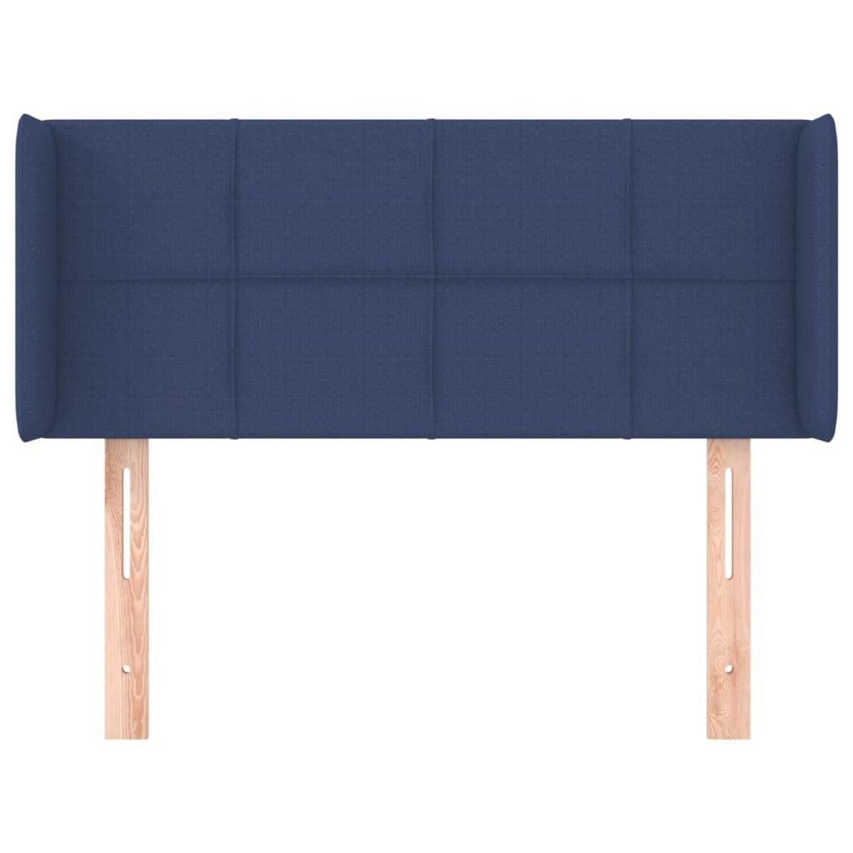 VIDAXL Tete de lit avec oreilles Bleu 103x16x78/88 cm Tissu