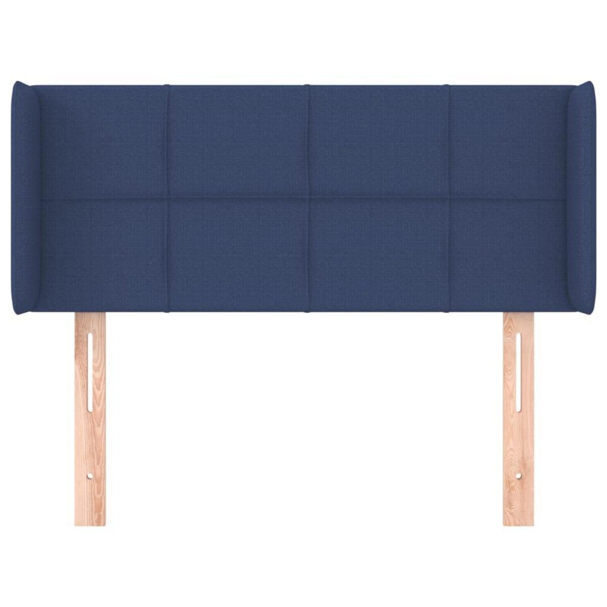 VIDAXL Tete de lit avec oreilles Bleu 103x16x78/88 cm Tissu
