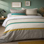Voir la diapositive 2 : Home collection Parure housse de couette coton 57fils-loxa