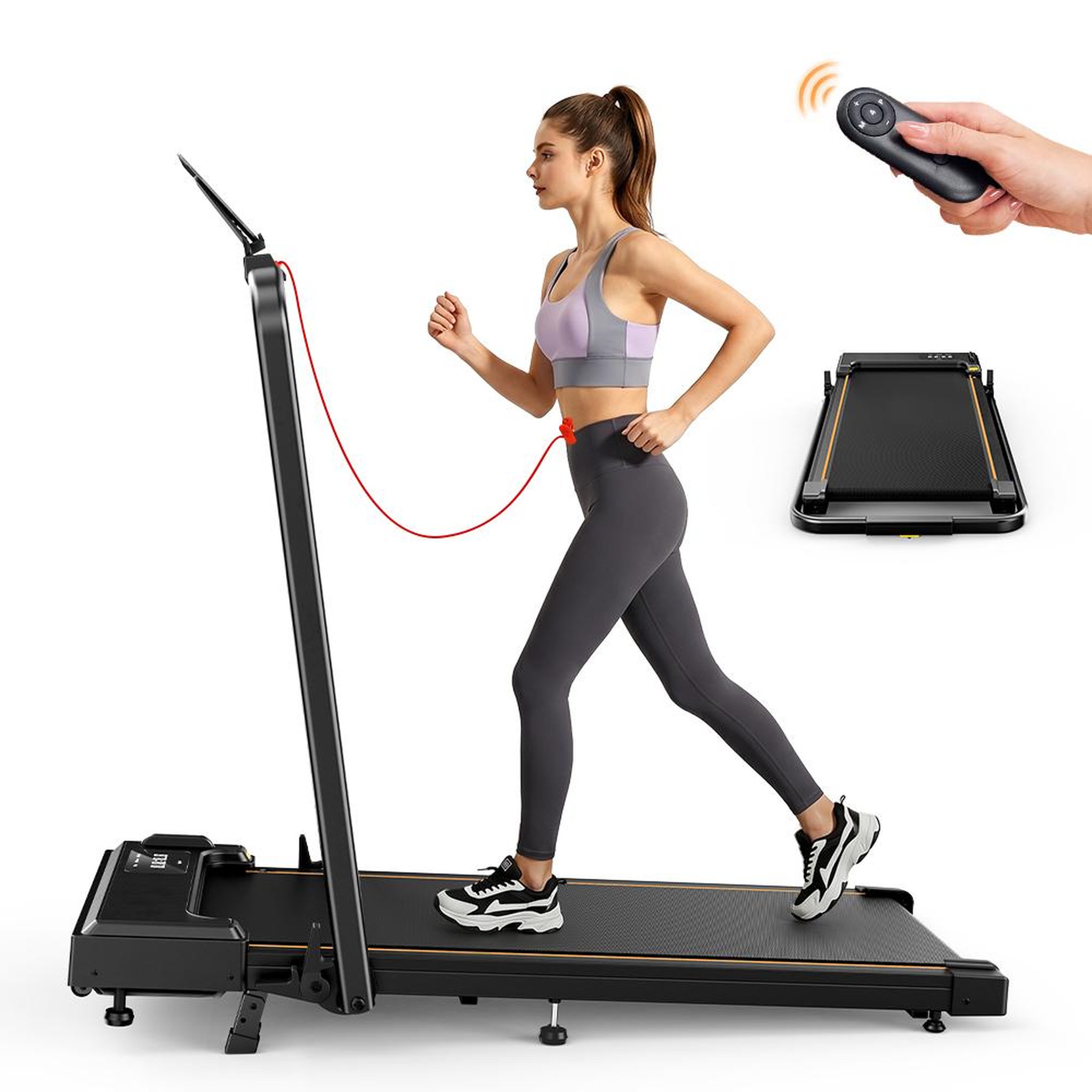 Voir la diapositive 2 : FORMILL Tapis de course formill ft50 pour la maison, pliable, vitesse maximale de 12 km/h