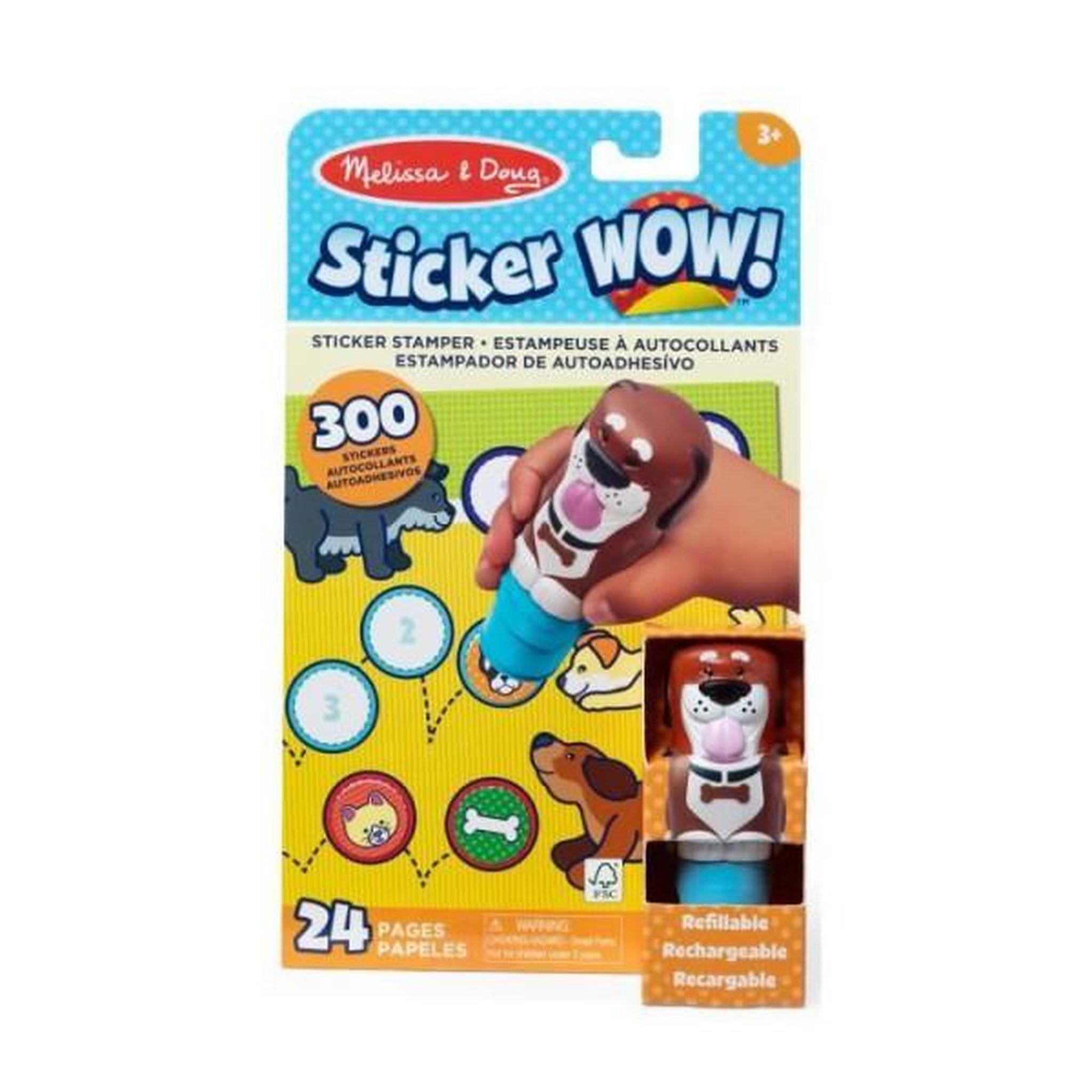 Voir la diapositive 2 : MELISSA & DOUG Pack tampon d'autocollants + bloc d'activités Stickers Wow - Mélissa & Doug