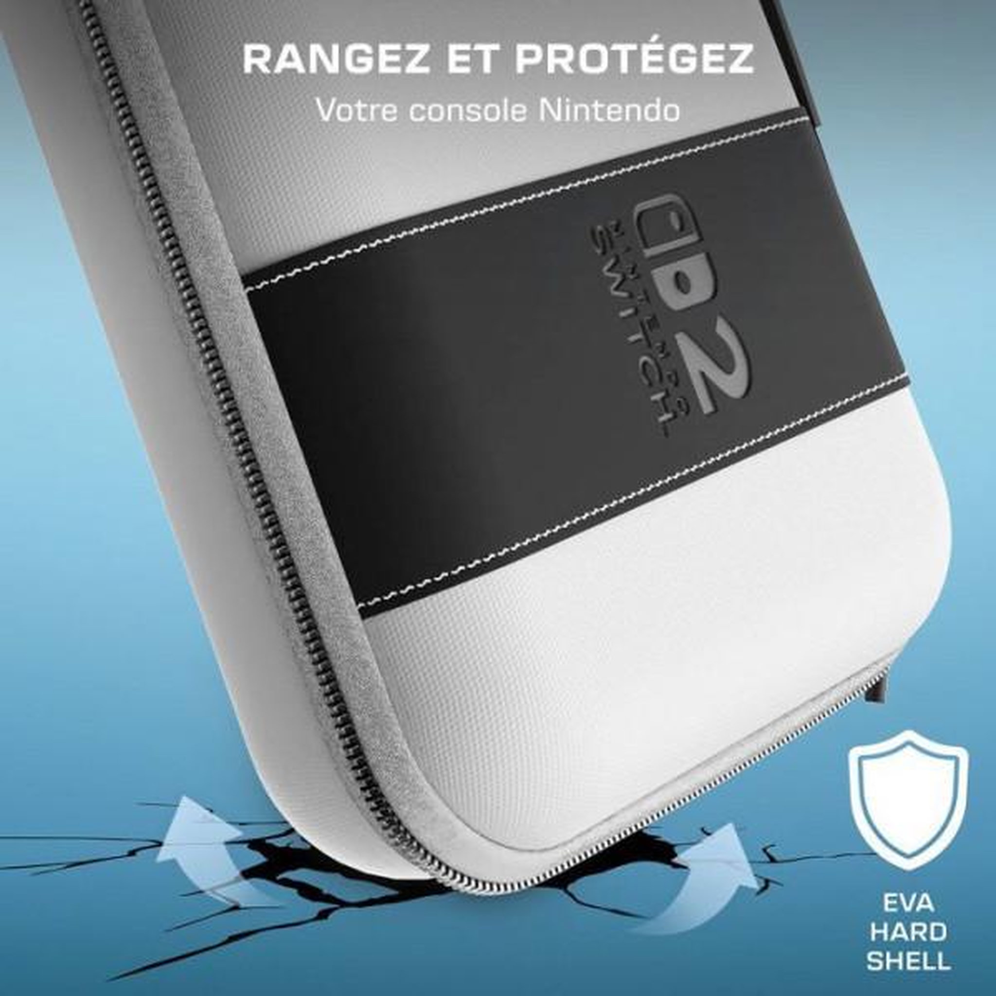 Voir la diapositive 5 : Turtle Beach Etui de voyage -TURTLE BEACH - PlayTrek - Pour Nintendo Switch 2 - Blanc brillant