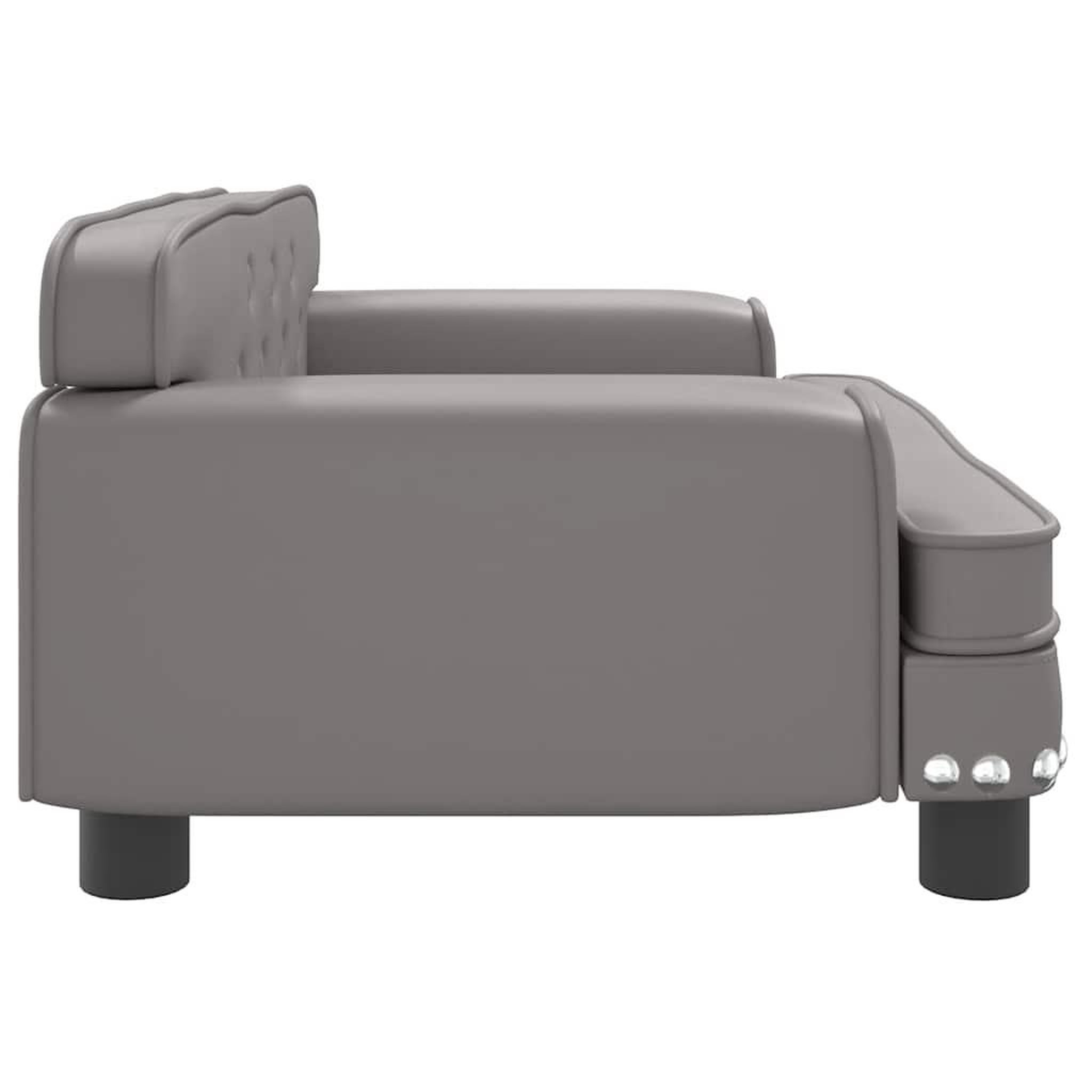 Voir la diapositive 4 : VIDAXL Lit pour chien gris 70x45x30 cm similicuir