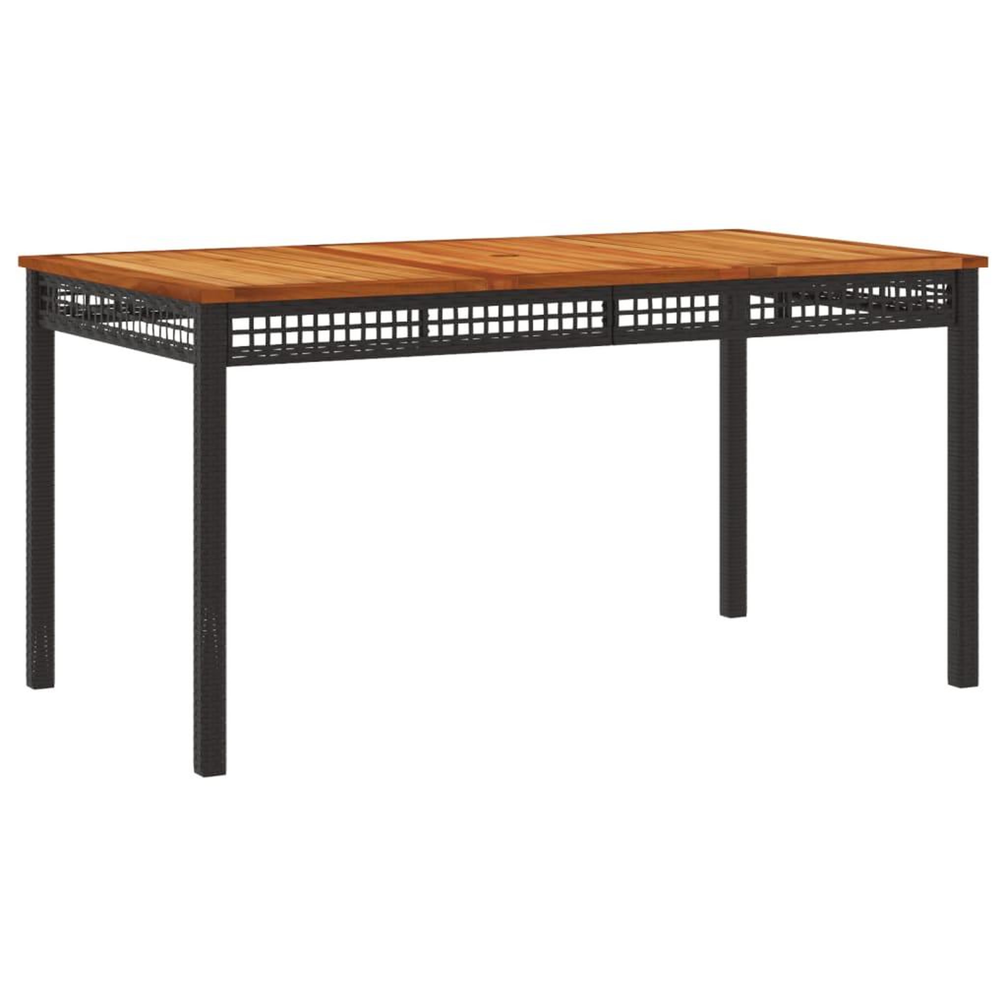 Voir la diapositive 5 : VIDAXL Ensemble a manger de jardin coussins 7pcs Noir Resine tressee