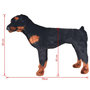 Voir la diapositive 5 : VIDAXL Jouet en peluche Chien de race Rottweiler Marron et noir XXL