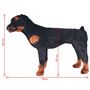 Voir la diapositive 5 : VIDAXL Jouet en peluche Chien de race Rottweiler Marron et noir XXL