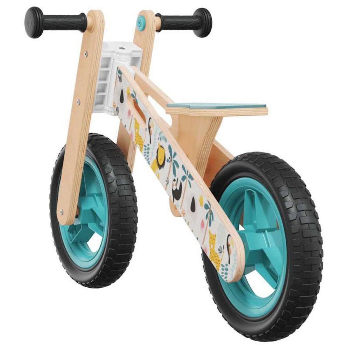 VIDAXL Vélo d équilibre pour enfants imprimé bleu