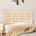 VIDAXL Tete de lit murale 126x3x63 cm Bois massif de pin