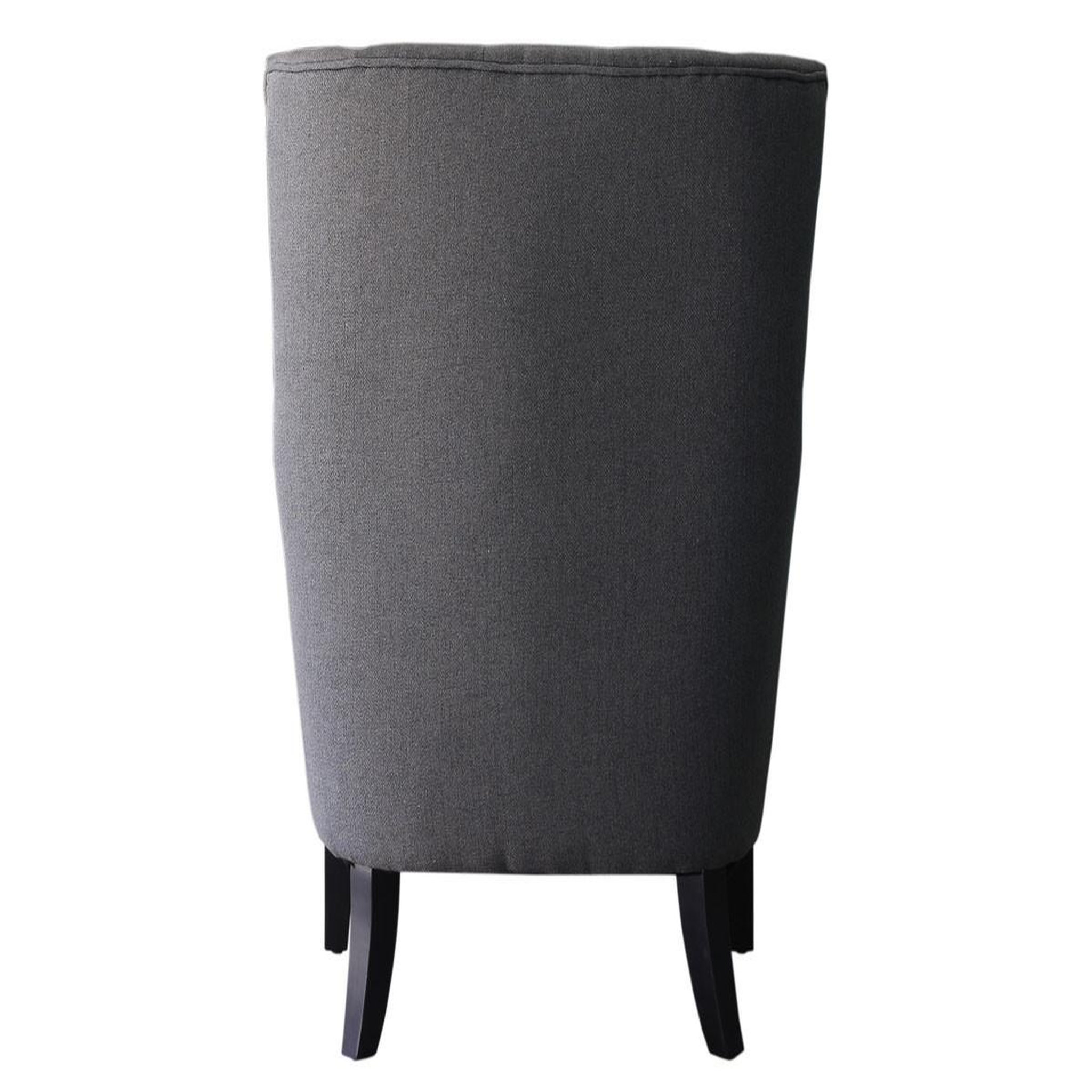 Voir la diapositive 4 : Habitat et Jardin Fauteuil scandinave tissu  duchesse  - 76 x 83 x 100,5 cm - gris