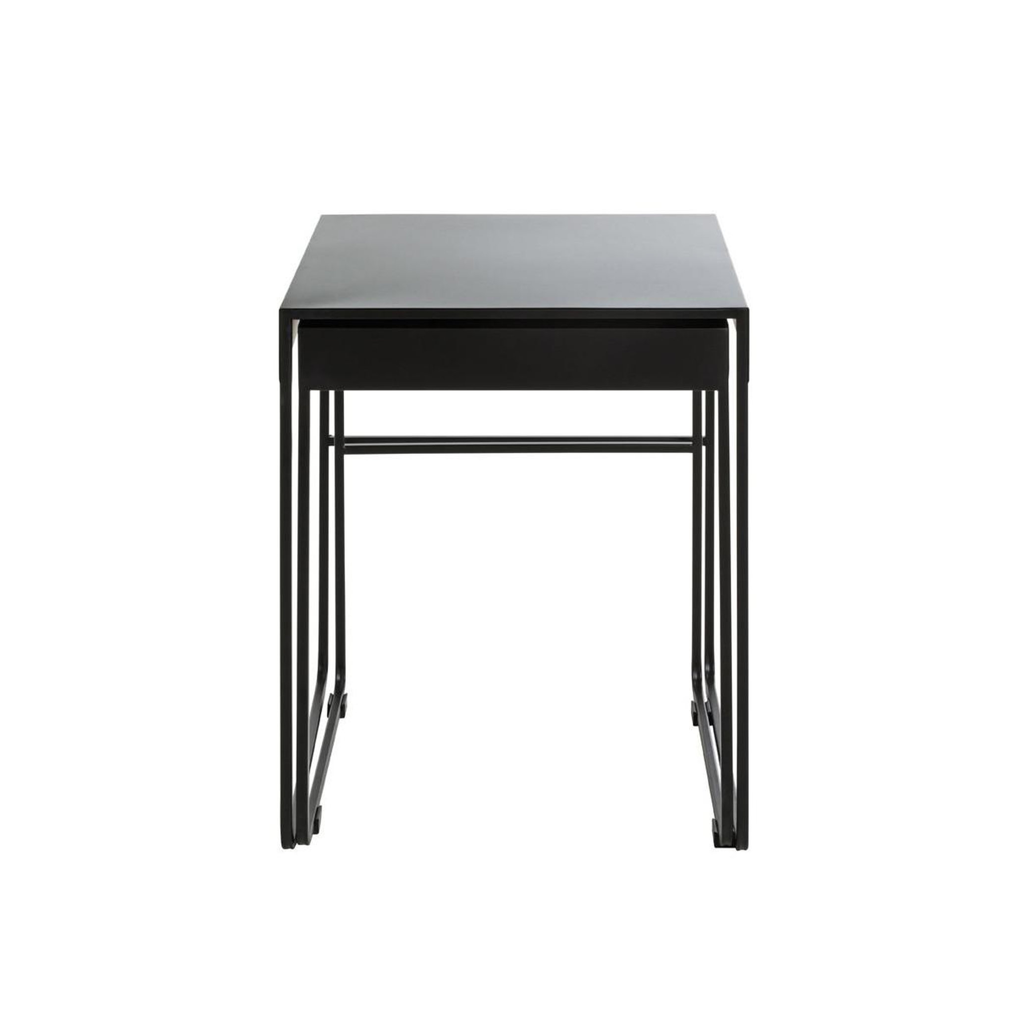 Voir la diapositive 4 : Paris Prix Lot de 2 tables d'appoint design  lirola  54cm noir