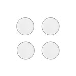 BJORN Assiette PURE Ø21,5cm - 4 pièces - Blanc Neige