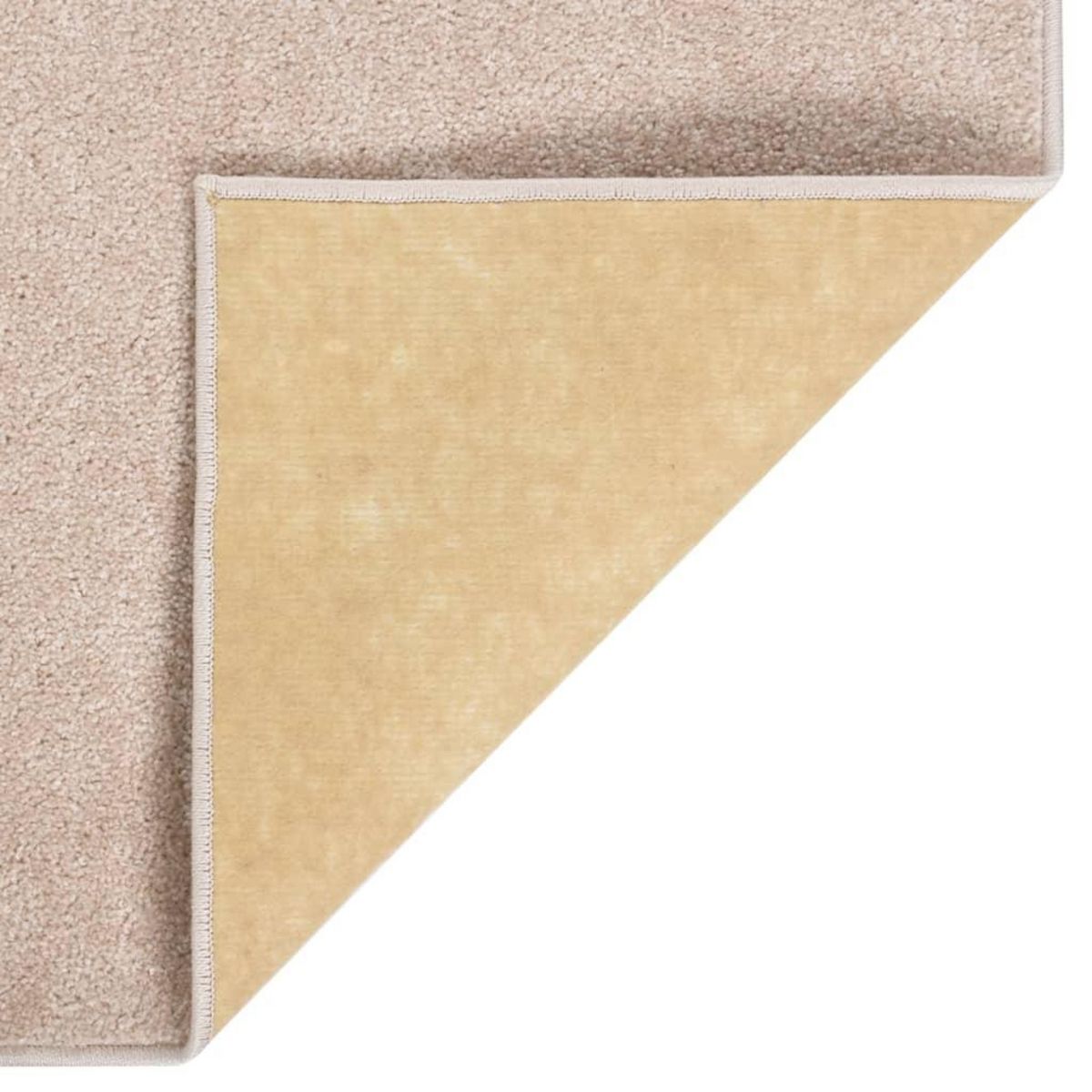 VIDAXL Tapis a poils courts 80x150 cm Beige fonce