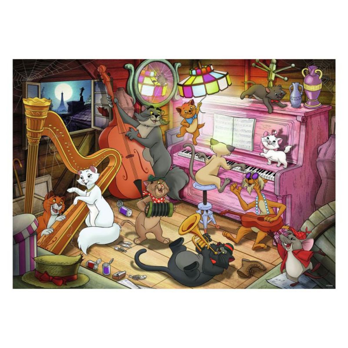 RAVENSBURGER Ravensburger - Jigsaw puzzle Disney Aristocats, 1000 pcs. 120007537